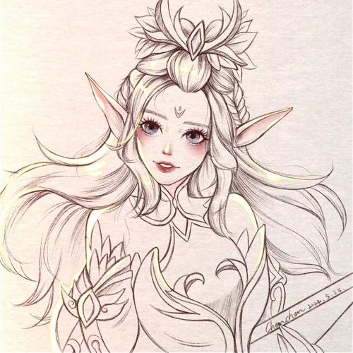 画简单王者荣耀人物教学,简单王者荣耀人物画法步骤-第8张图片-于都网 画简单王者荣耀人物教学,简单王者荣耀人物画法步骤-第8张图片-于都网