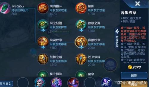 王者荣耀的辅助装备大全 - 王者辅助装备图-第5张图片-于都网