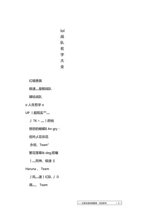 王者荣耀公会名字大全 - 王者荣耀公会名字大全男