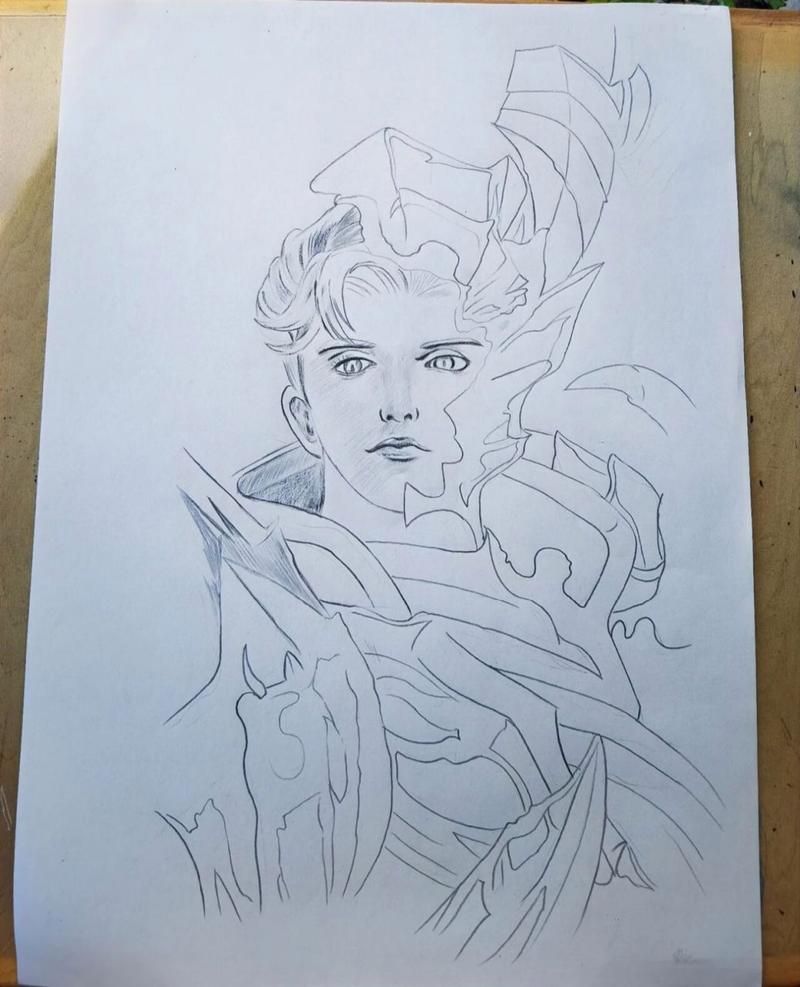 王者荣耀铅笔画大全集 - 铅笔画人物 王者荣耀-第7张图片-于都网 王者荣耀铅笔画大全集 - 铅笔画人物 王者荣耀-第7张图片-于都网