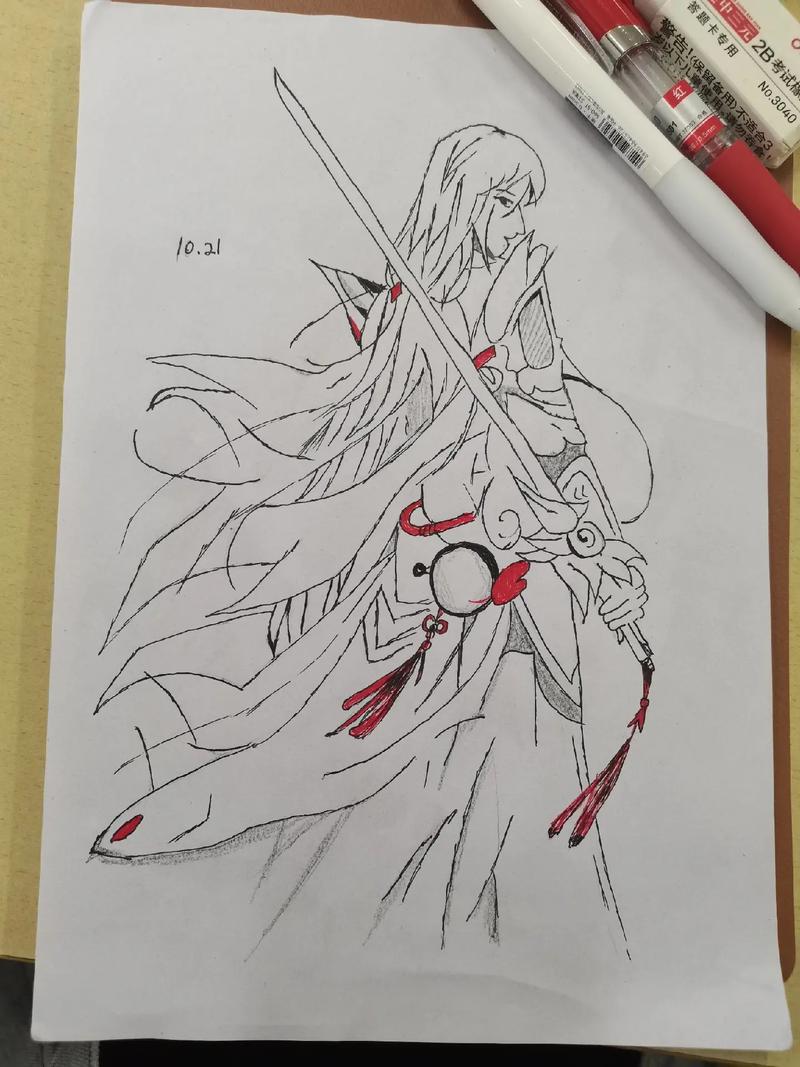 王者荣耀的简笔画大全 - 王者荣耀简笔画 可爱-第3张图片-于都网 王者荣耀的简笔画大全 - 王者荣耀简笔画 可爱-第3张图片-于都网