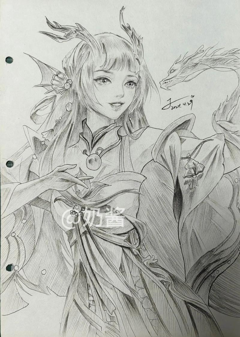 王者荣耀素描画大全,王者 素描-第4张图片-于都网 王者荣耀素描画大全,王者 素描-第4张图片-于都网